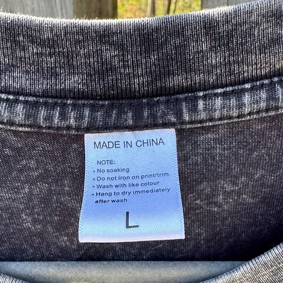 Graphic Short Sleeve Tee - Black with Pink Print - Picture 3 of 7